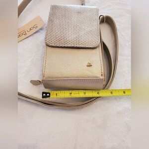 Leather Gold Crossbody Bag